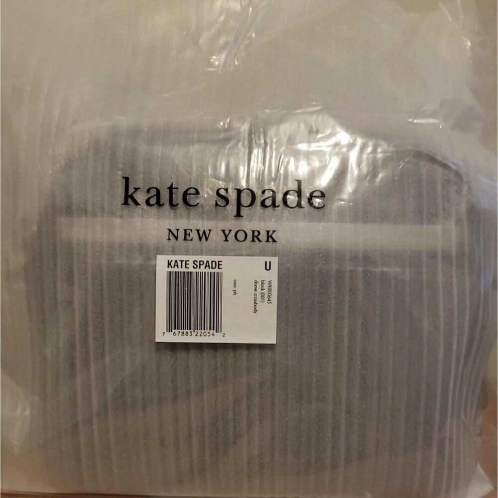 Kate Spade Staci Dome Satchel Crossbody Black Saffiano Leather Purse Handbag NEW - Picture 3 of 5